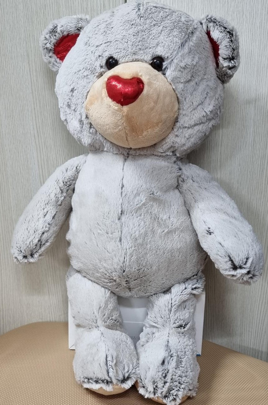 Oso de Peluche 45cm corazon con globos con Frase de Amor, 'I Love You' para dar en regalo cumpleaños, Boda, día de San Valentín