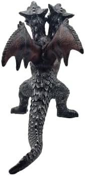 Muñeco Dragon Dos Cabeza de 39cm de Cabeza a Cola de plastico Blando Libre de BPA Figura de accion reailsta de Dinosaurio con 2 Cabezas con sonido aterrador