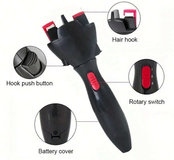 Herramienta de Trenza del Pelo de Giro rápido electrónico Máquina automática del Trenzado del Pelo Fabricante de la Trenza DIY Herramientas mágicas del Estilo del Pelo