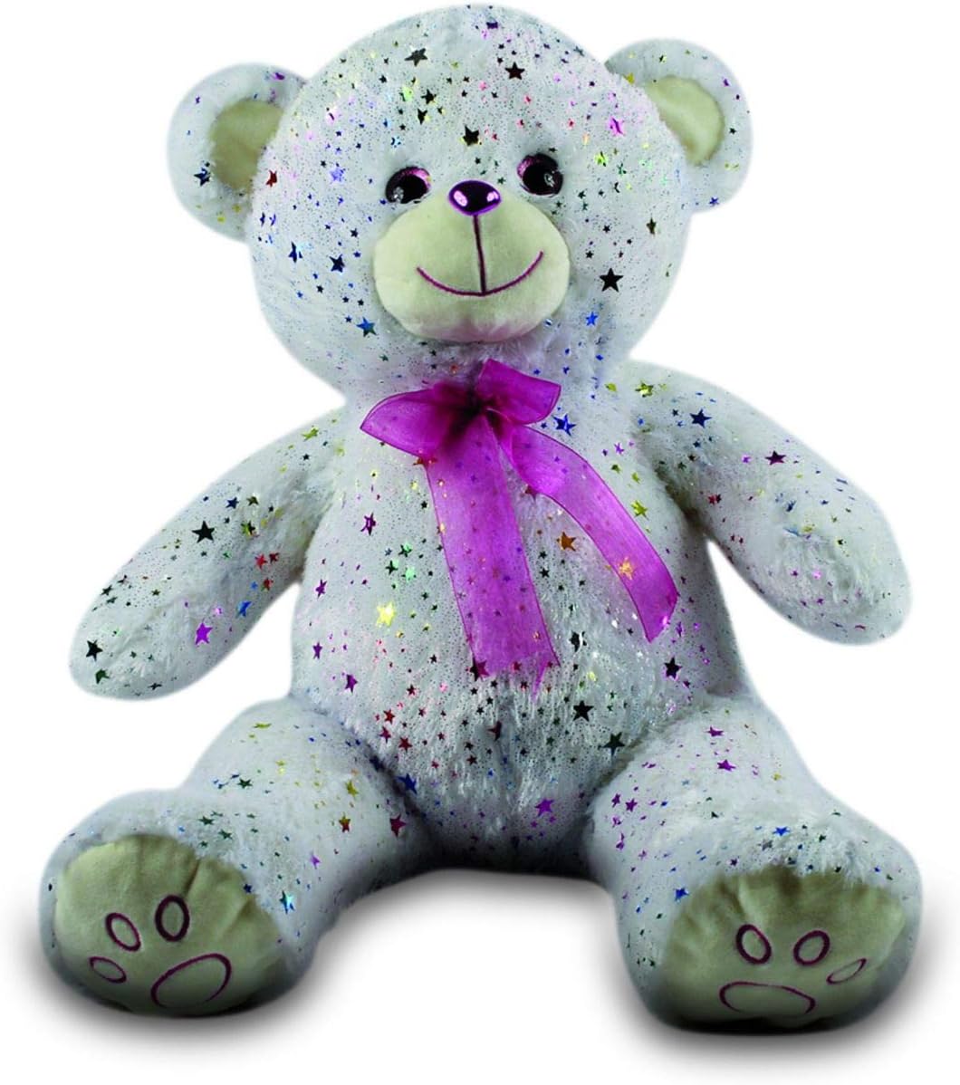 Oso de Peluche cariñoso estrellas brillantes Muy Suave para niños y niñas de 45cm Dia de los Enamorados