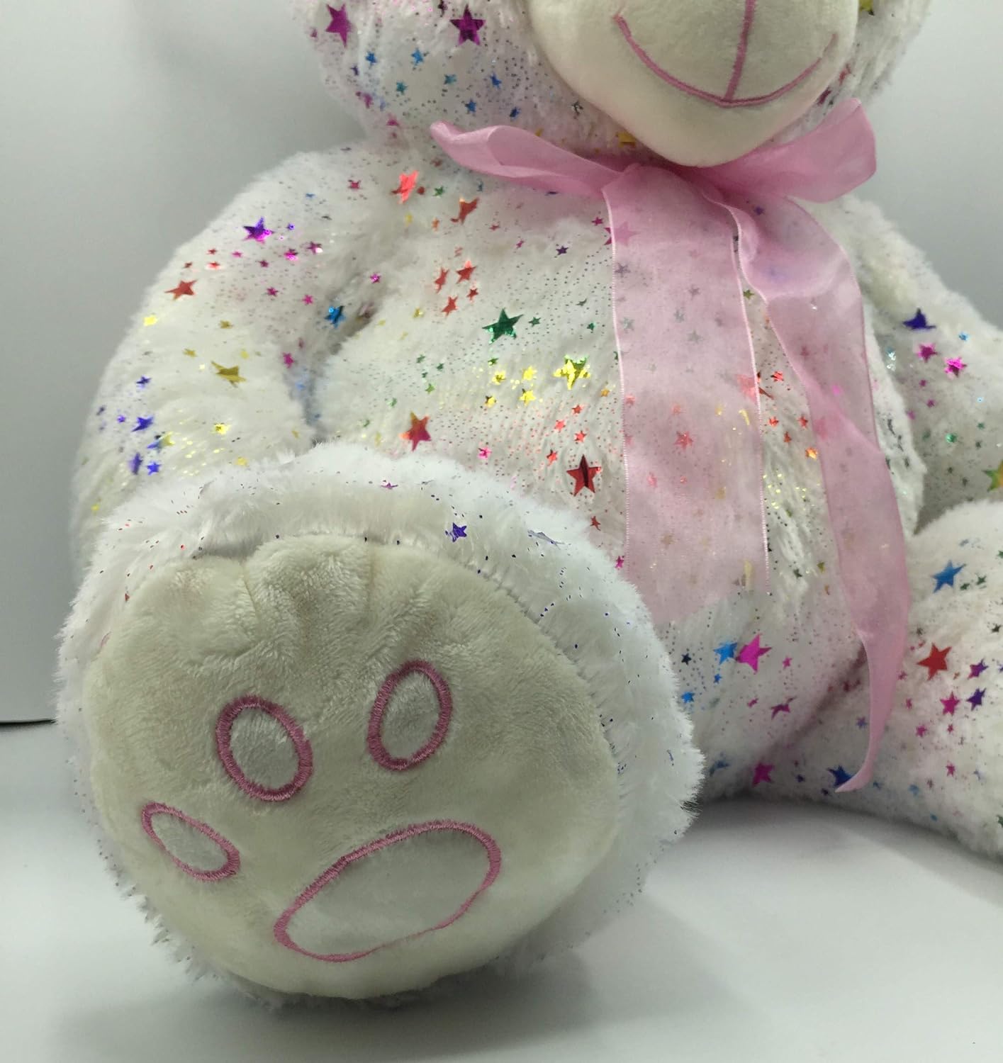 Oso de Peluche cariñoso estrellas brillantes Muy Suave para niños y niñas de 45cm Dia de los Enamorados