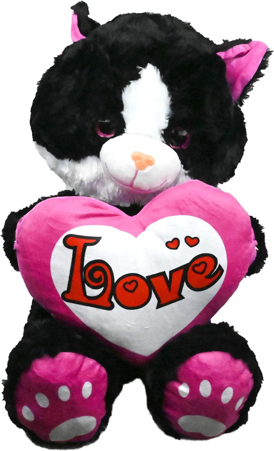 Oso de Peluche 45cm Regalo para Dia de los Enamorados con un corazón con Mensaje Love sensación de Felpa Muy Suave Regalo para el Dia de los enamorados