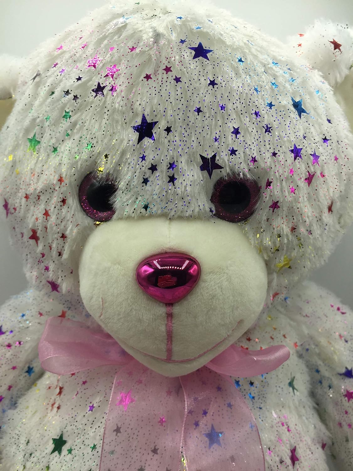 Oso de Peluche cariñoso estrellas brillantes Muy Suave para niños y niñas de 45cm Dia de los Enamorados